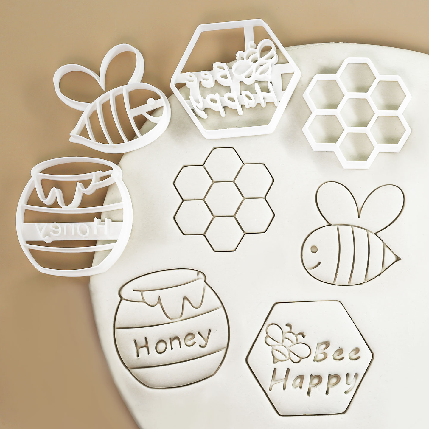 Kitchen Baking Cookies - Conjunto de 4 Cortadores de Biscoito