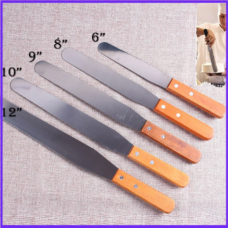 Offset Spatula Set - 6/8/10/12 Polegada espátula de bolo alta