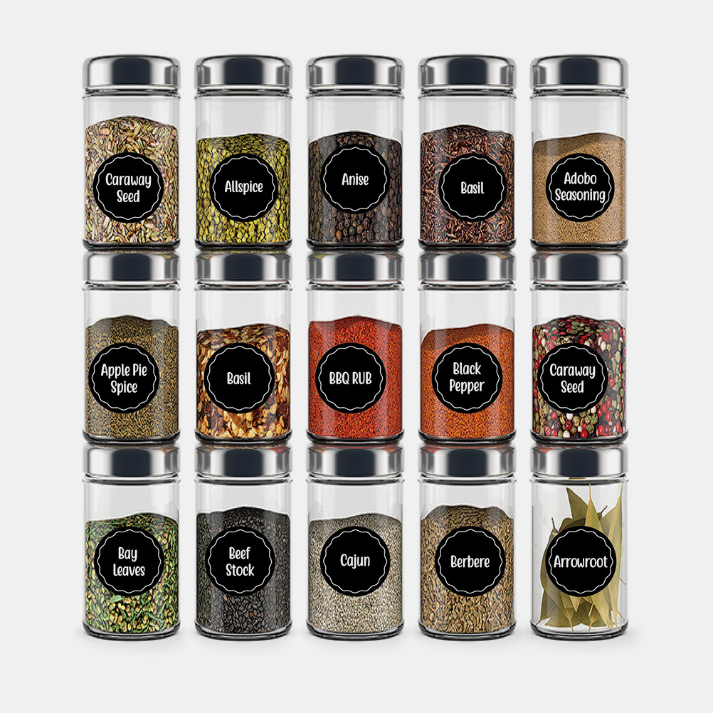 Kitchen Baking Pantry - Etiquetas retangulares à prova d'água para