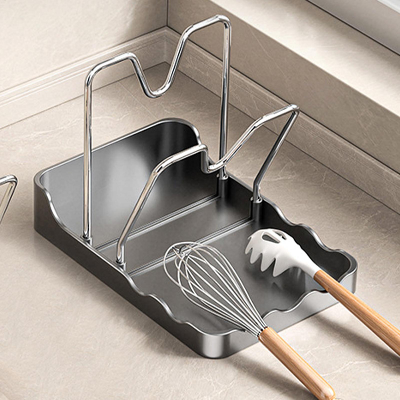 Kitchen Baking Pantry - Tampa do pote rack colher vertical