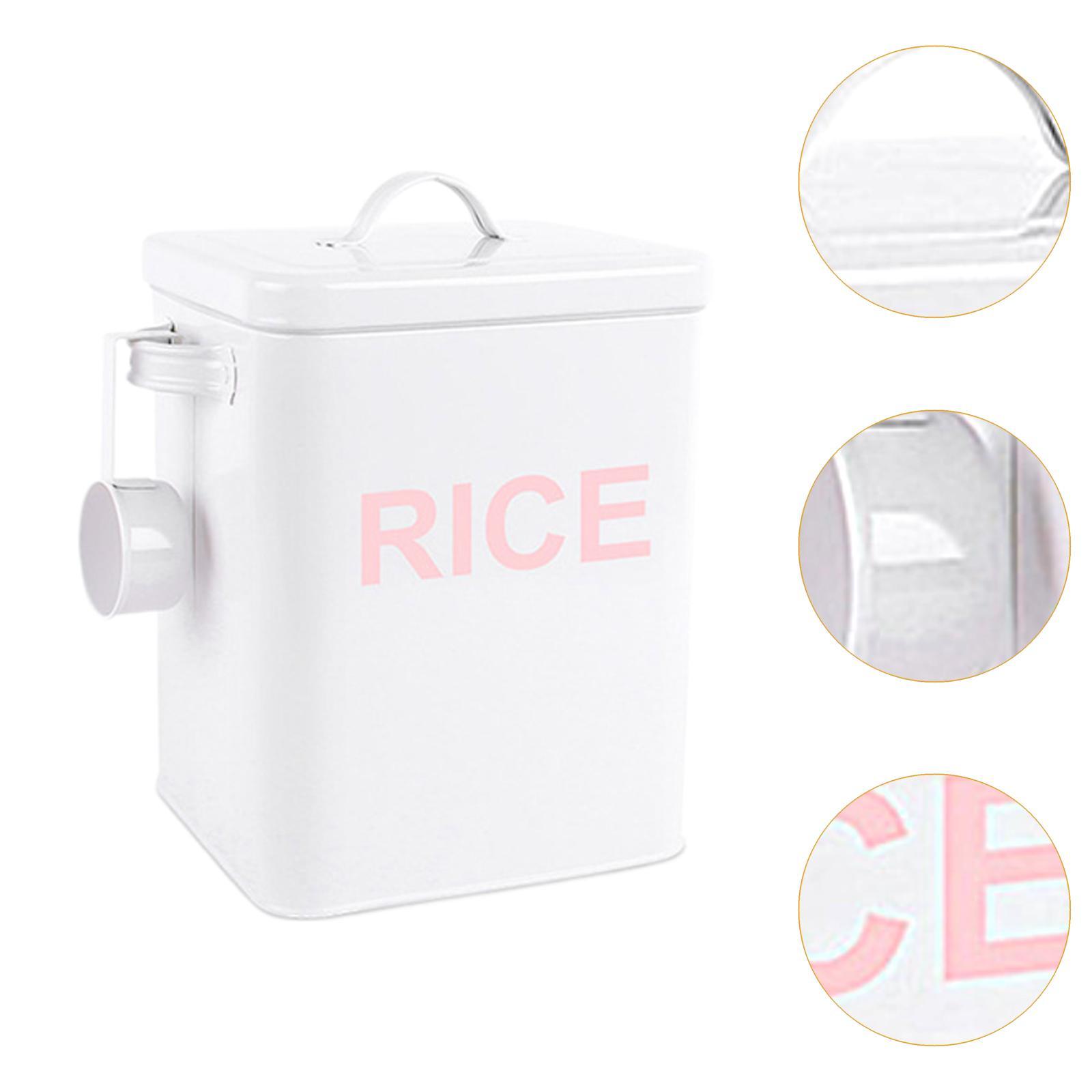 Kitchen Baking Pantry - Caixa de Armazenamento de Arroz Metálica