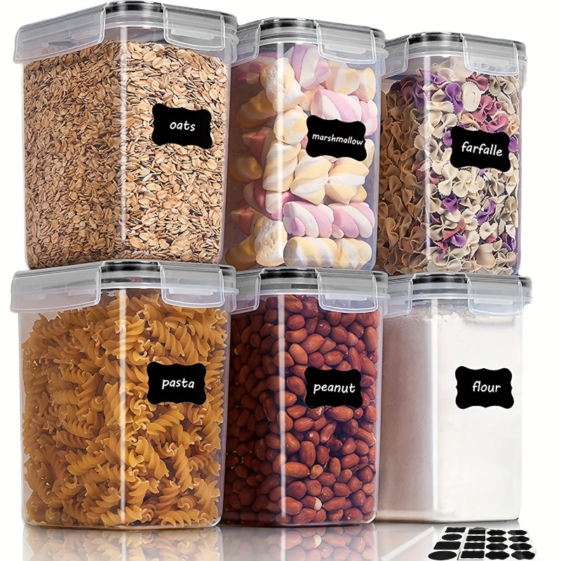 Kitchen Baking Pantry - 6 peças de recipientes herméticos para