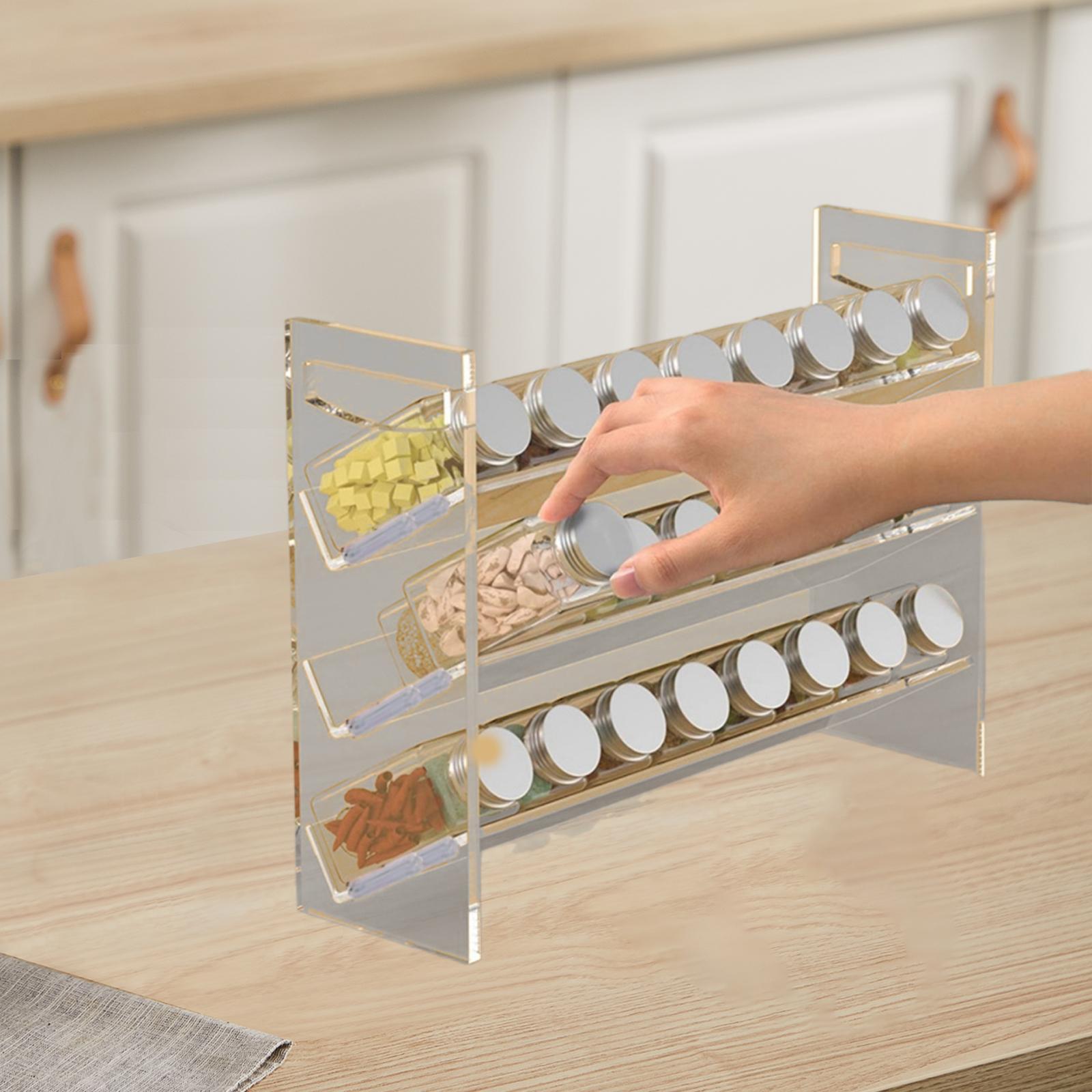 Rack de especiarias acrílico,  - Kitchen Baking Pantry avaliação e preço