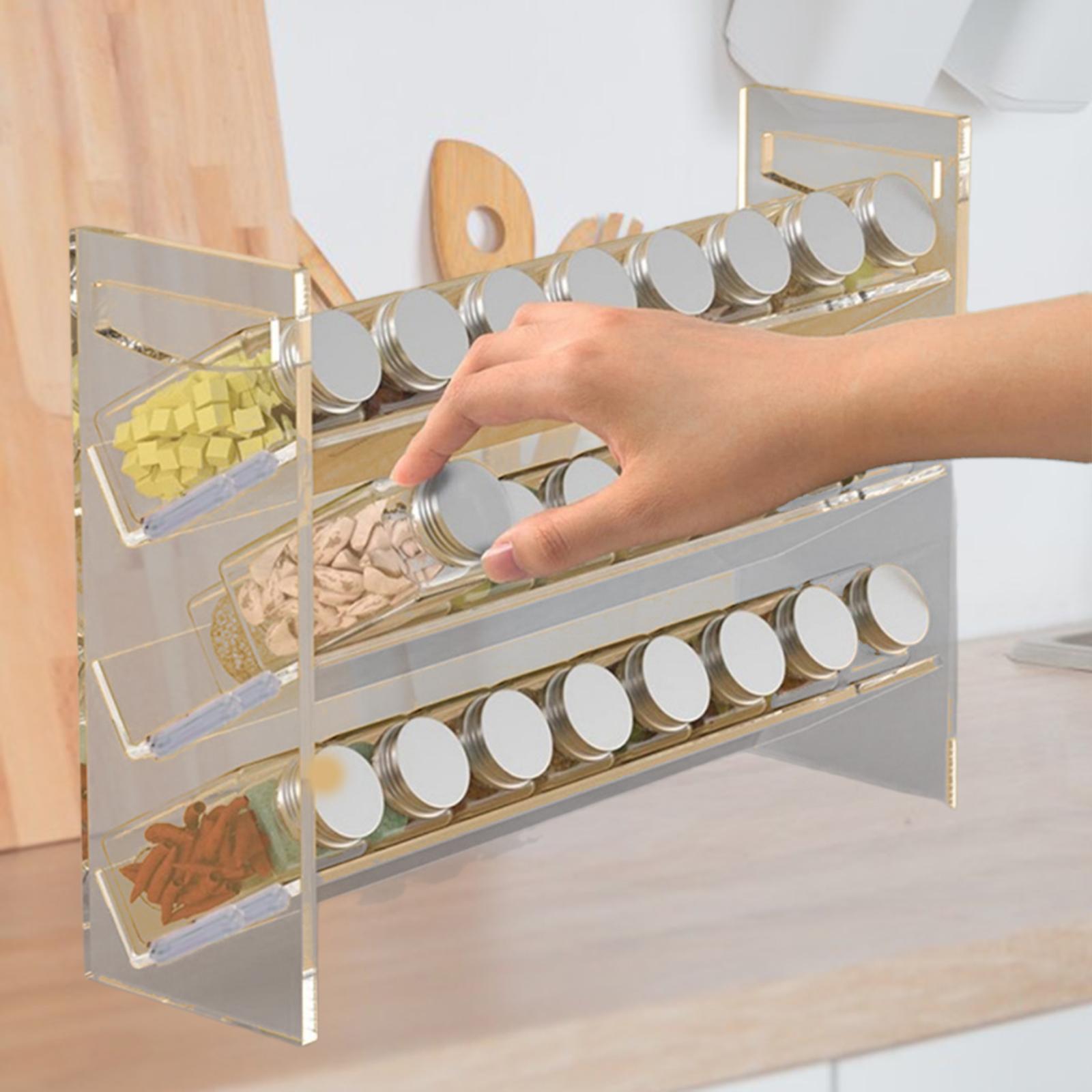 Rack de especiarias acrílico,  - Kitchen Baking Pantry avaliação e preço
