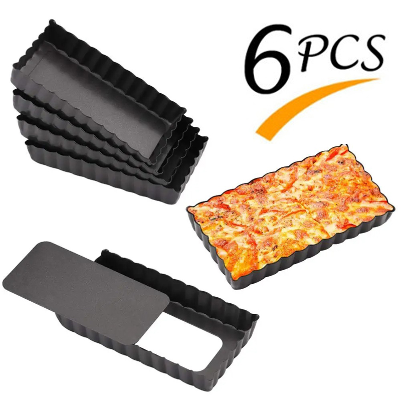 6 pçs mini pan de torta conjun - Tart Pan Loose avaliação e preço