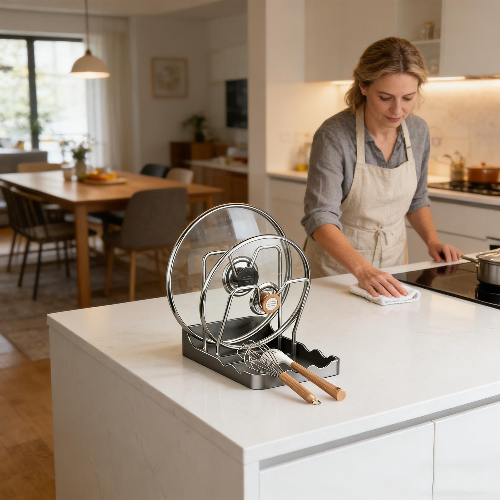 Tampa do pote titular rack col - Kitchen Baking Pantry avaliação e preço