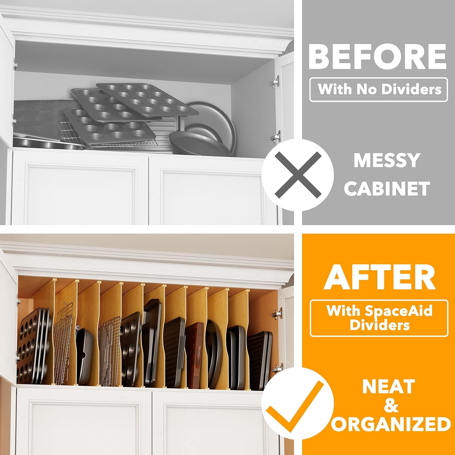 Pacote com 10 Divisores de Bam - Kitchen Baking Pantry avaliação e preço